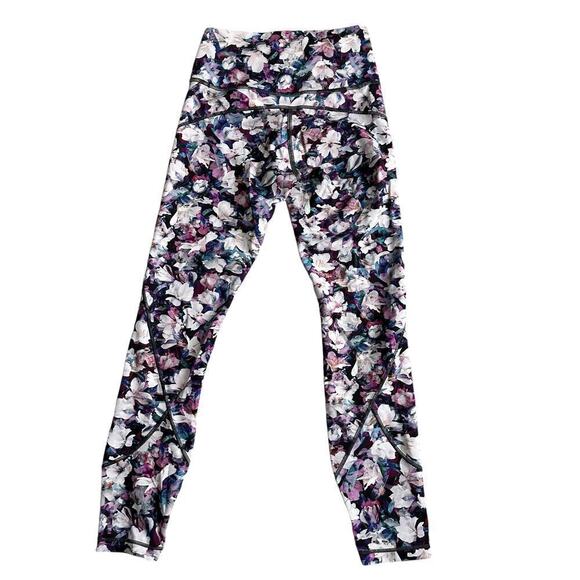 Lululemon In Movement Tight floral workout leggings Everlux size 4 utopia - Picture 6 of 13